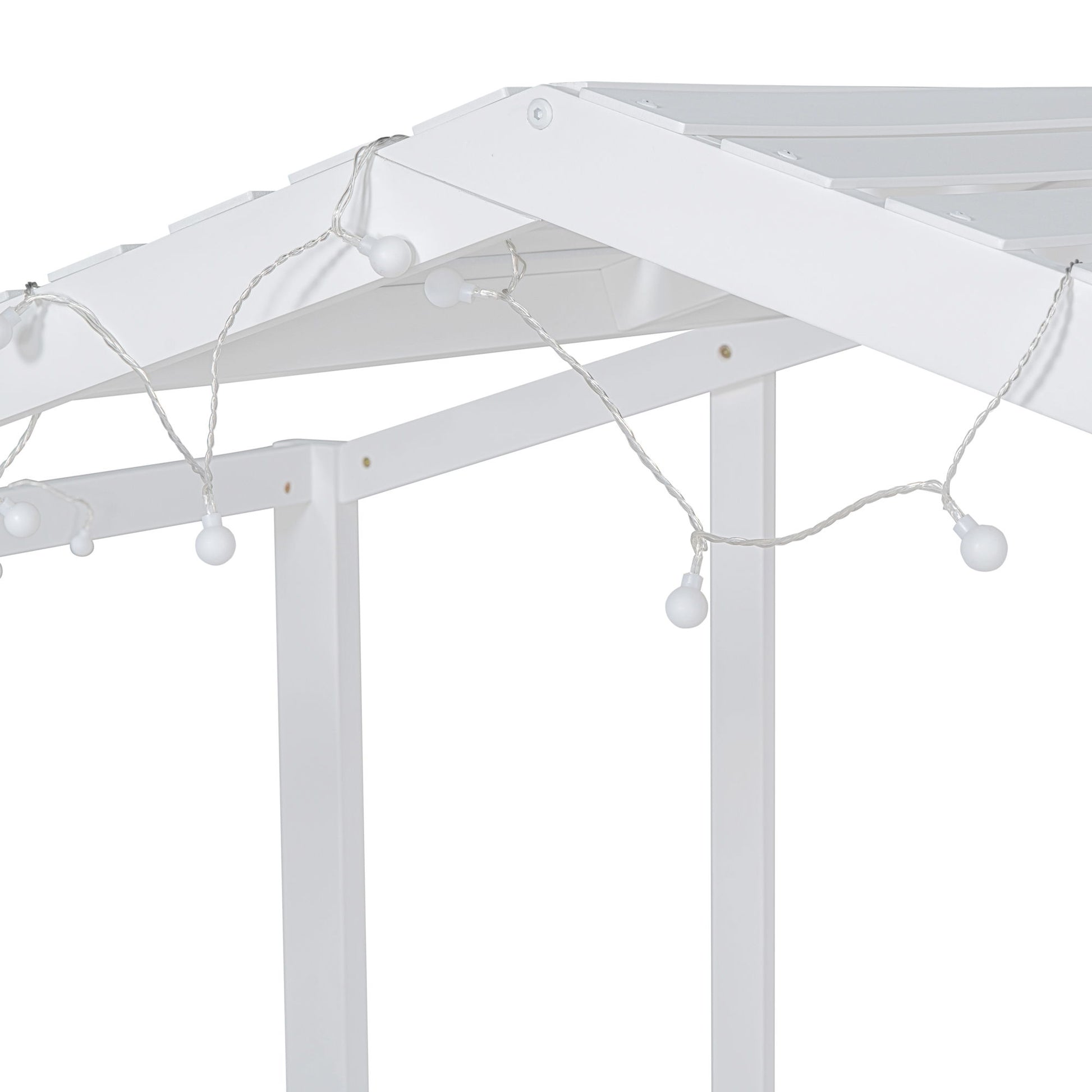 Loft House Bed With Ladder And Slide, With board And Light Strip On The Roof - The Sleep Loft - Online Mattress Showroom NYC