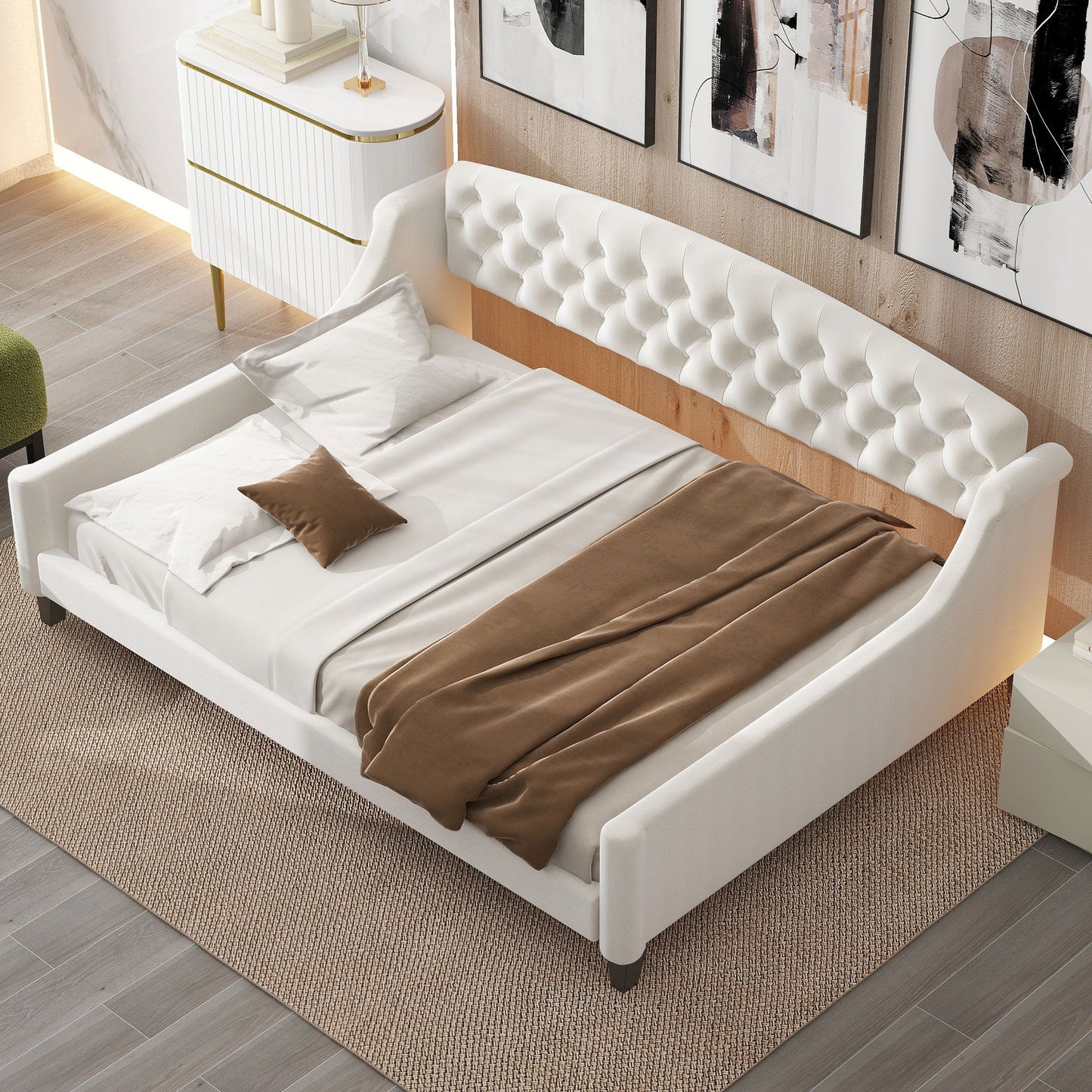 Modern Tufted Button Daybed - The Sleep Loft - Online Mattress Showroom NYC