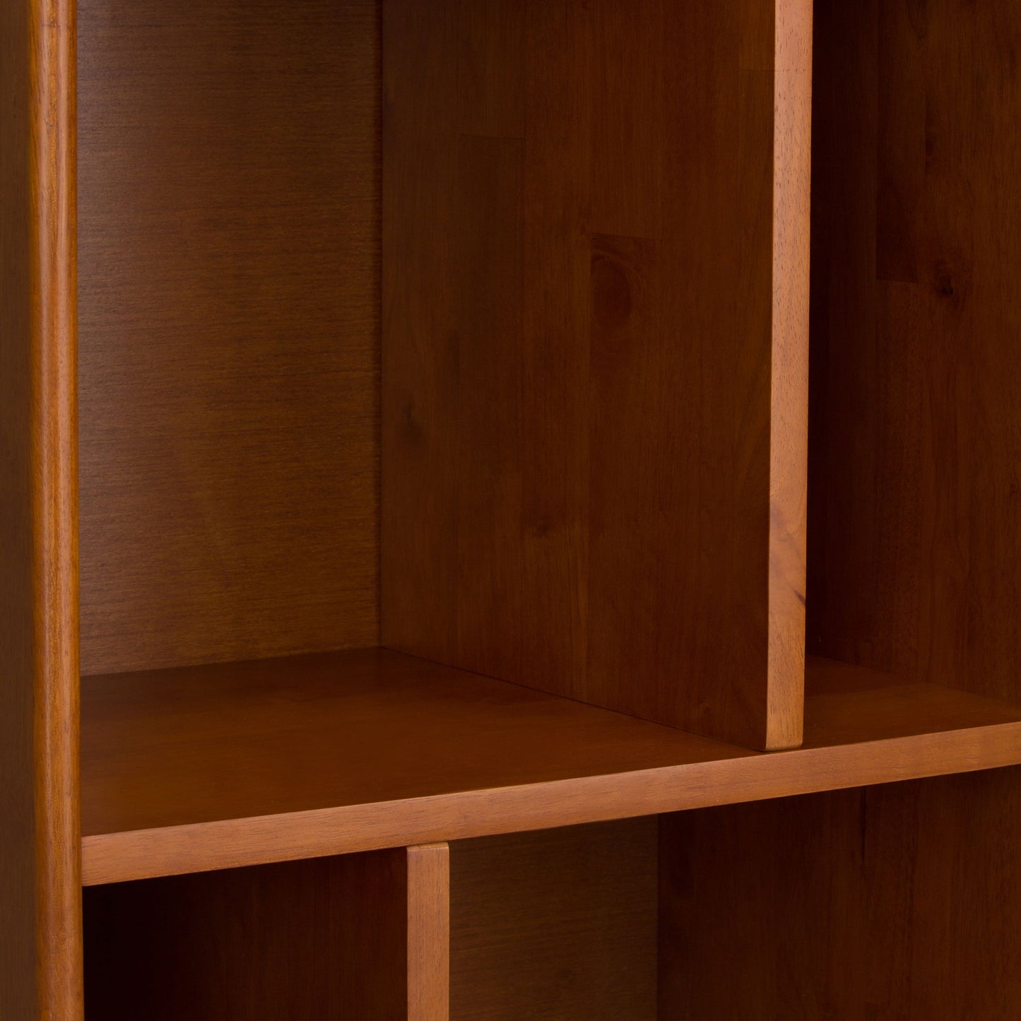 Draper - Mid Century Wide Bookcase And Storage Unit - The Sleep Loft - Online Mattress Showroom NYC