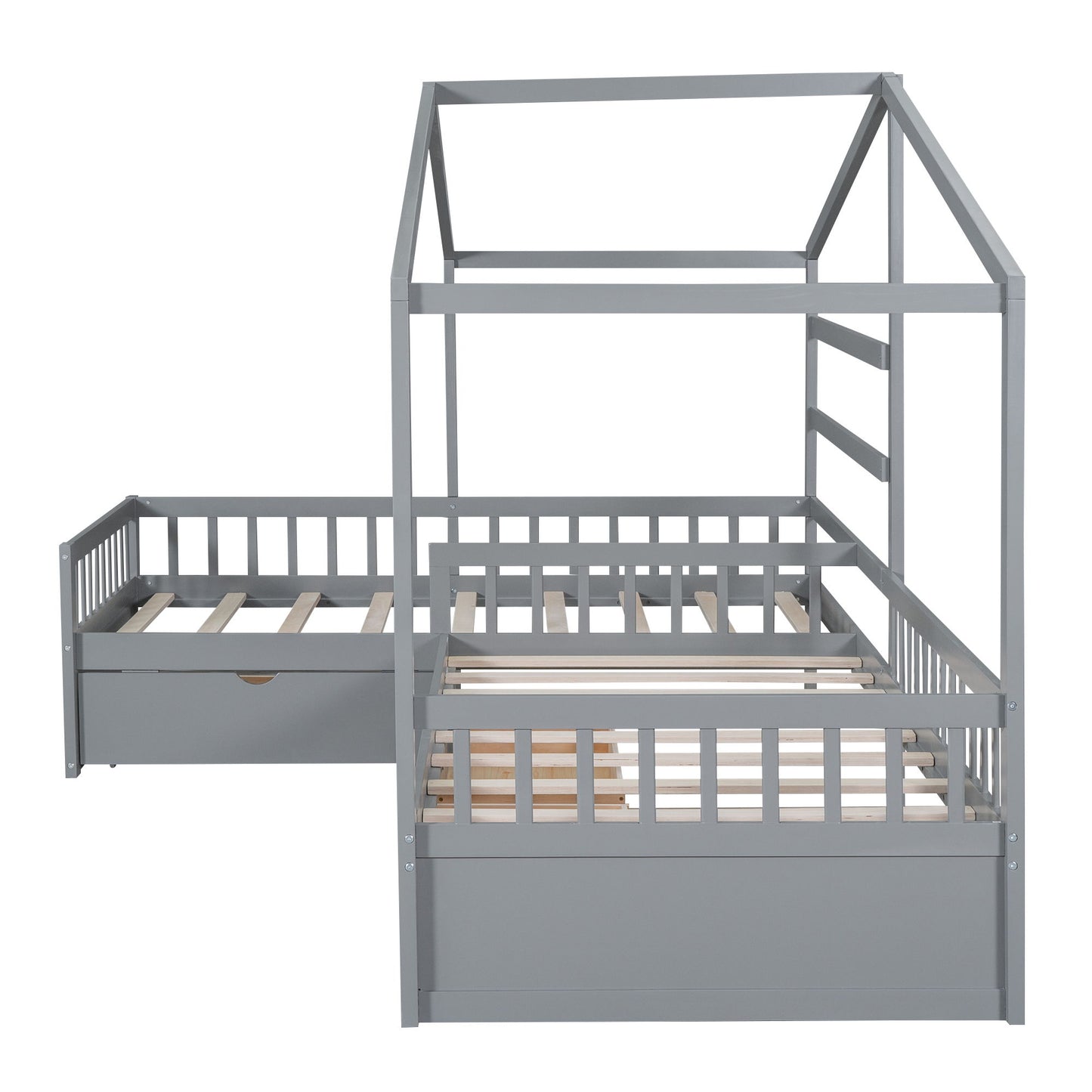 L Shape Platform Bed With 3 Storage Drawers - The Sleep Loft - Online Mattress Showroom NYC