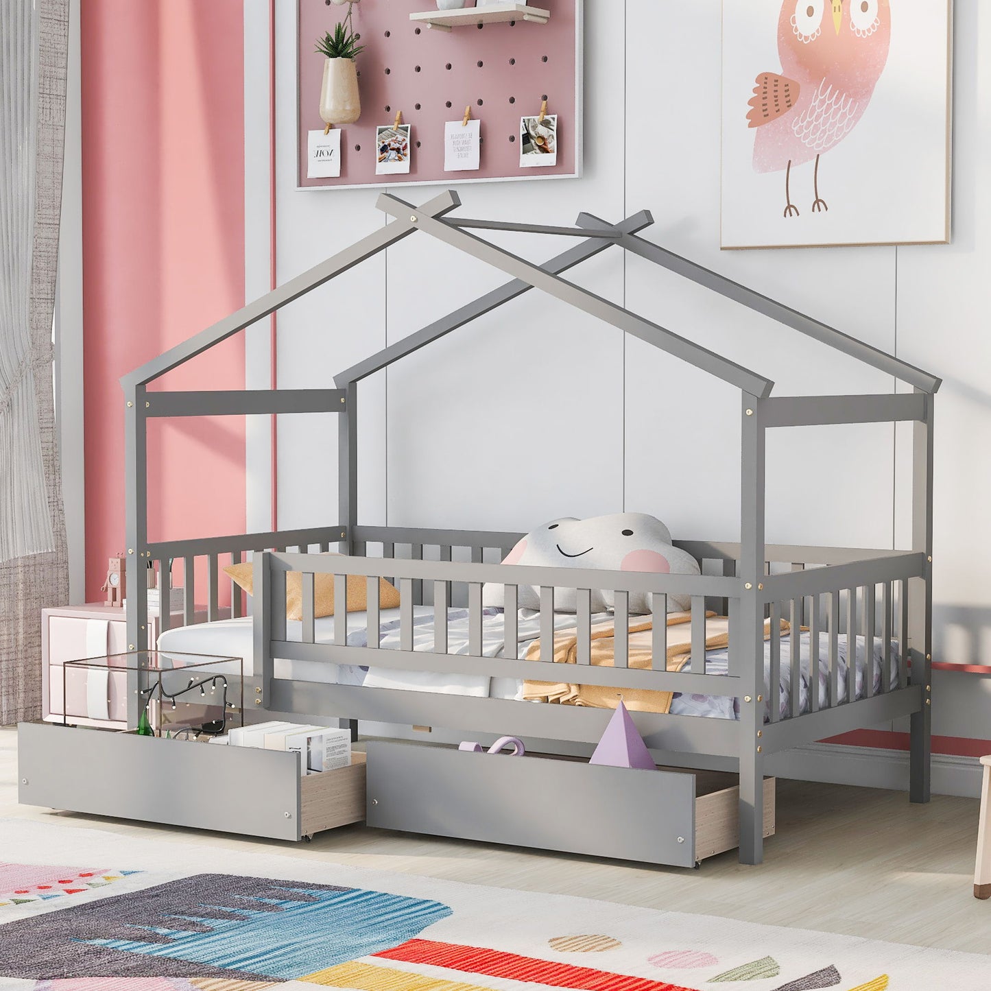 House Bed With 2 Drawers - The Sleep Loft - Online Mattress Showroom NYC