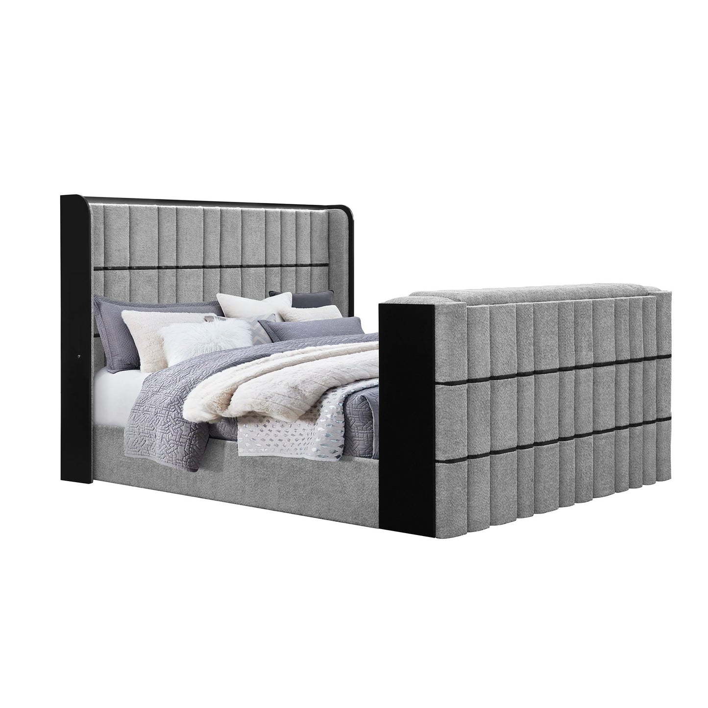 Isaiah - Bed With TV Lift-LED Speakers And Fireplace - The Sleep Loft - Online Mattress Showroom NYC