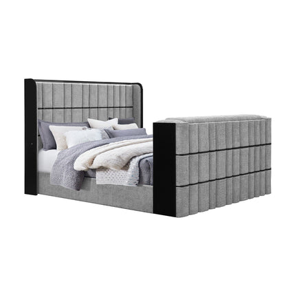 Isaiah - Bed With TV Lift-LED Speakers And Fireplace - The Sleep Loft - Online Mattress Showroom NYC