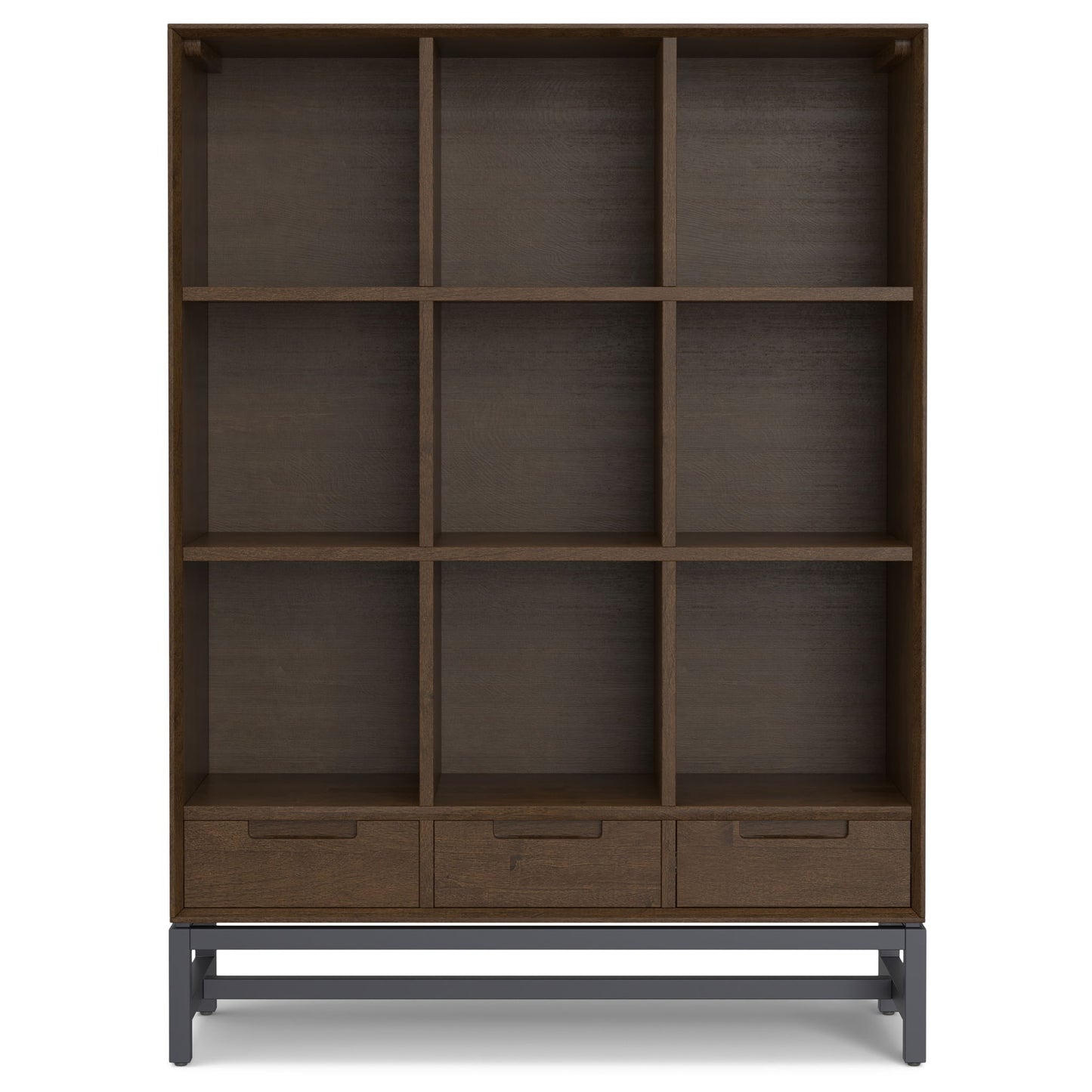 Banting - 9 Cube Bookcase With Drawers - Walnut Brown - The Sleep Loft - Online Mattress Showroom NYC