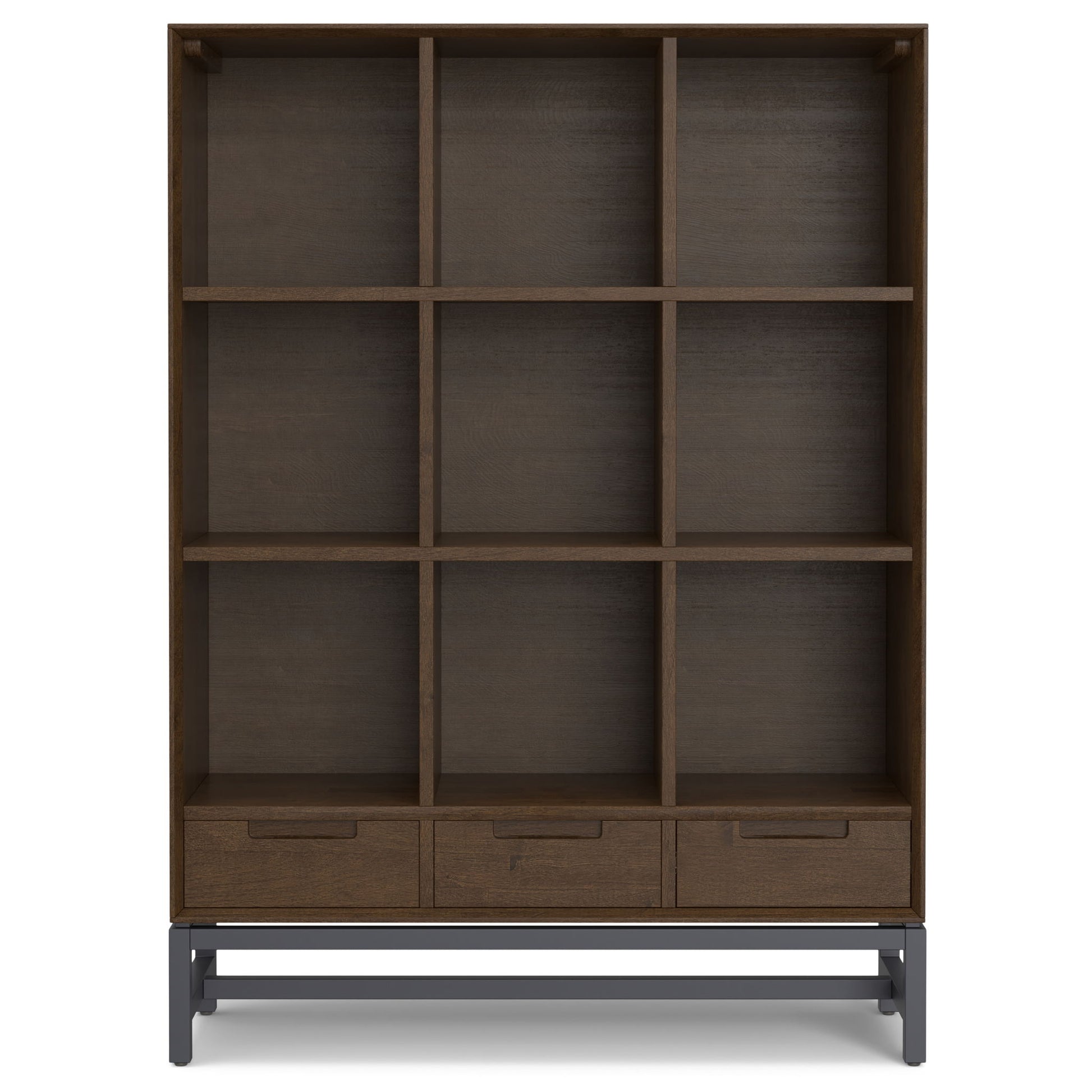 Banting - 9 Cube Bookcase With Drawers - Walnut Brown - The Sleep Loft - Online Mattress Showroom NYC