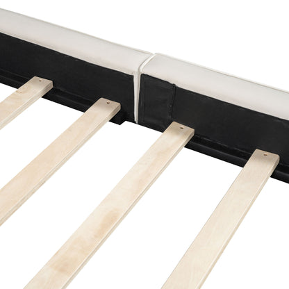 Upholstered Platform Bed, Grounded Bed With Solid Frame - The Sleep Loft - Online Mattress Showroom NYC