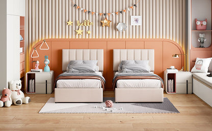 Upholstered Platform Bed With A Hydraulic Storage System - The Sleep Loft - Online Mattress Showroom NYC