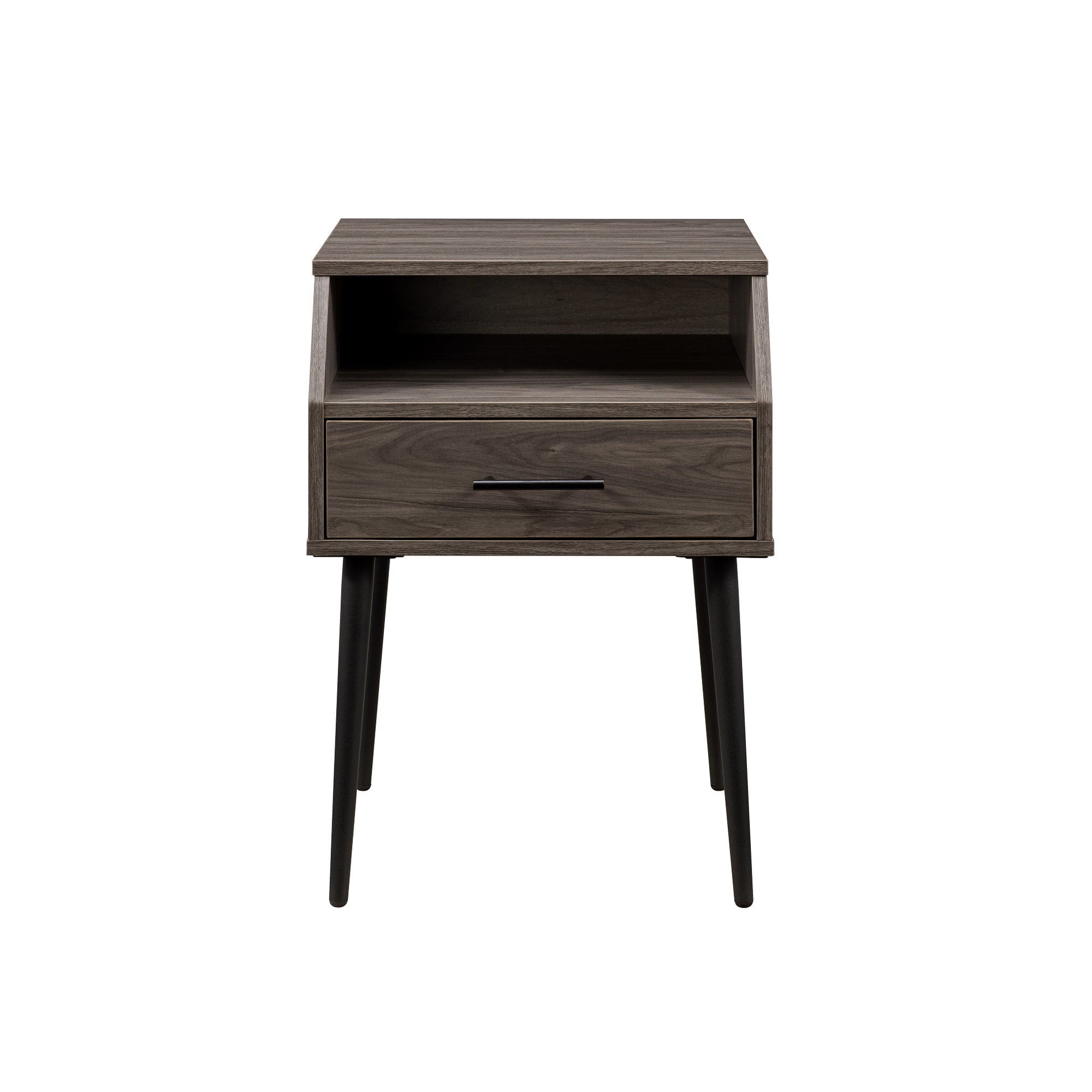 Angled Nightstand - Slate Gray - The Sleep Loft - Online Mattress Showroom NYC