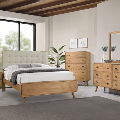 Winston - 2 Drawer Nightstand - Ash Brown - The Sleep Loft - Online Mattress Showroom NYC