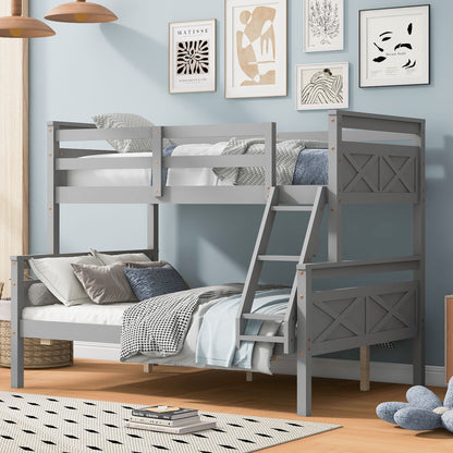 Bunk Bed With Ladder And Safety Guardrail - The Sleep Loft - Online Mattress Showroom NYC