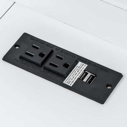 Murphy Bed With Desk, LED Light And USB Charging Station - The Sleep Loft - Online Mattress Showroom NYC