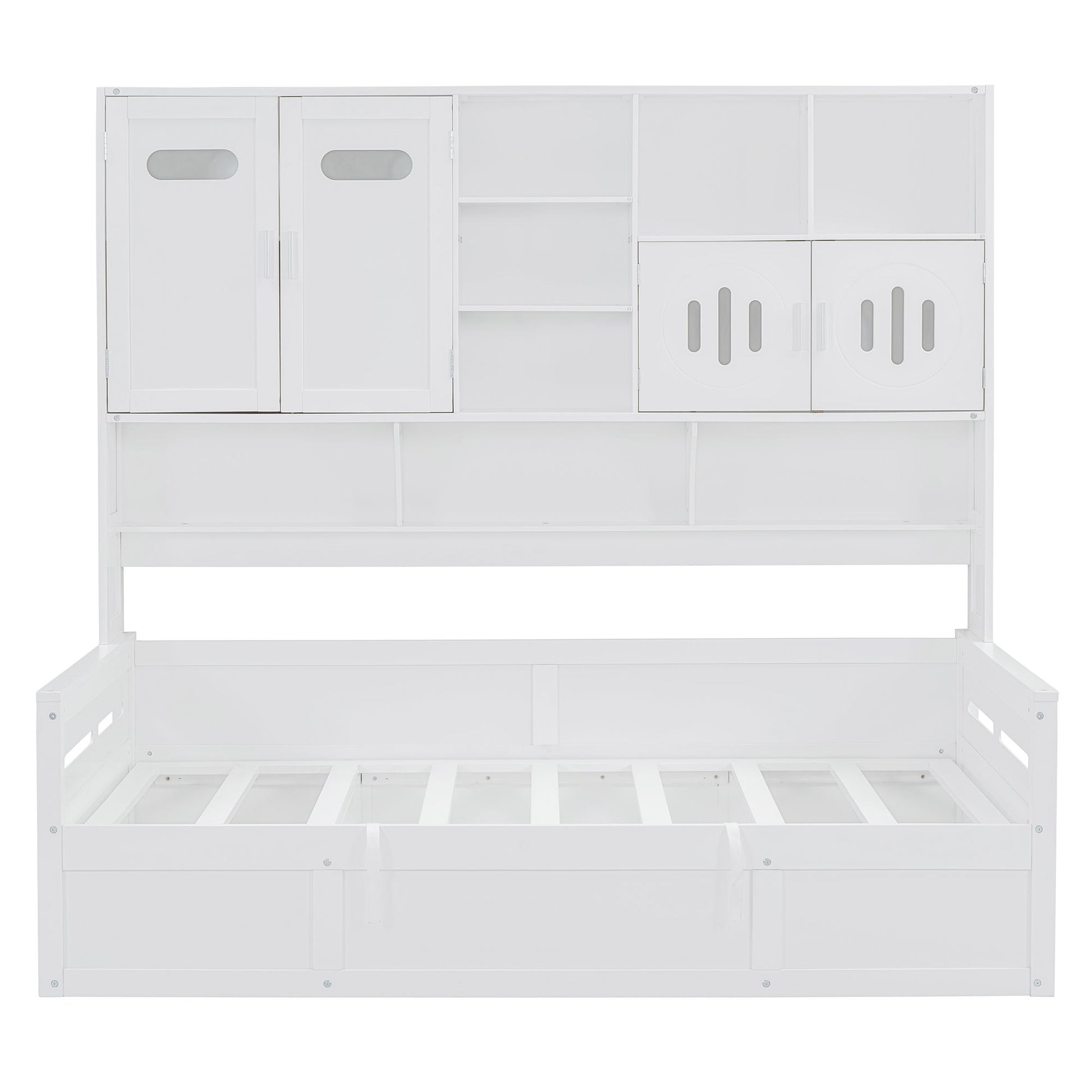 Daybed With All-In-One Cabinet And Shelf - The Sleep Loft - Online Mattress Showroom NYC