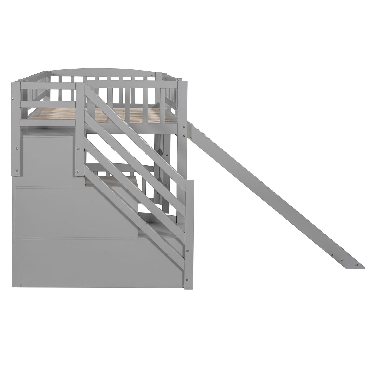 Loft Stairway Bed With 2 Drawers, Convertible Ladder And Slide - The Sleep Loft - Online Mattress Showroom NYC