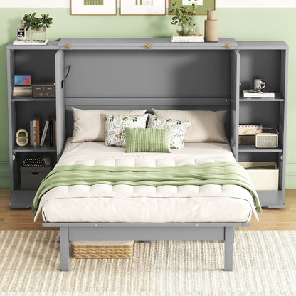 Murphy Bed With Shelves, Drawers And USB Ports - The Sleep Loft - Online Mattress Showroom NYC