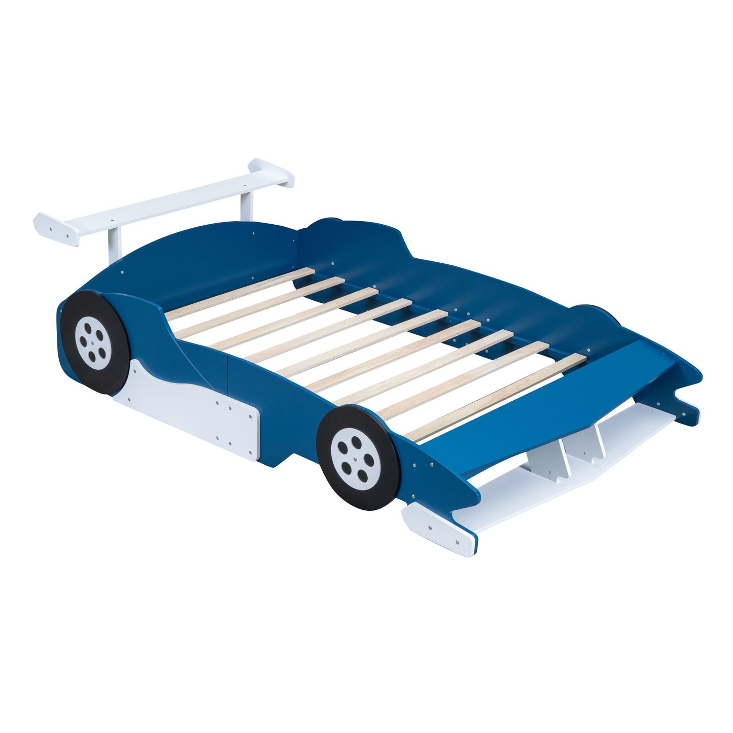 Race Car-Shaped Platform Bed With Wheels - The Sleep Loft - Online Mattress Showroom NYC