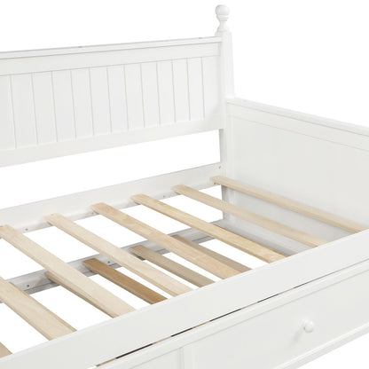 Twin Size Daybed & Twin Size Trundle - White - The Sleep Loft - Online Mattress Showroom NYC