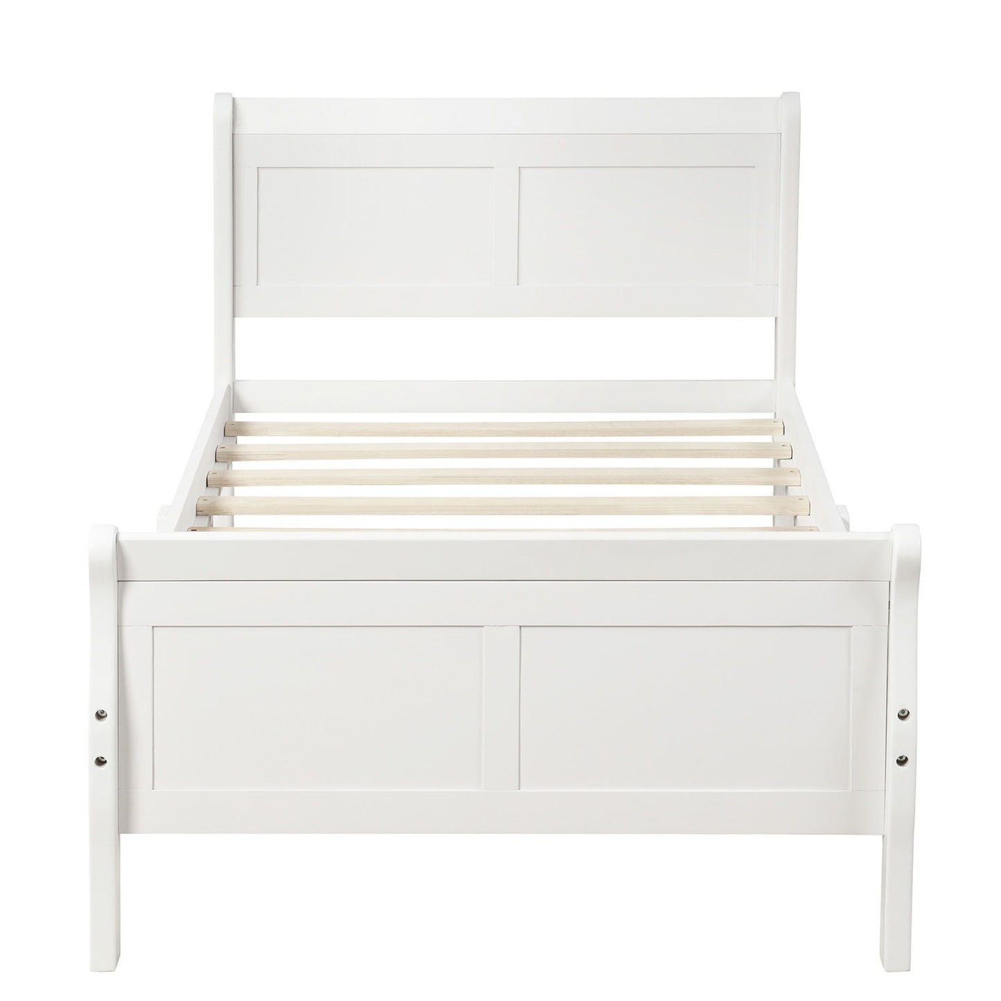 Platform Bed Frame Mattress Foundation Sleigh Bed With Headboard / Footboard / Wood Slat Suppor - The Sleep Loft - Online Mattress Showroom NYC