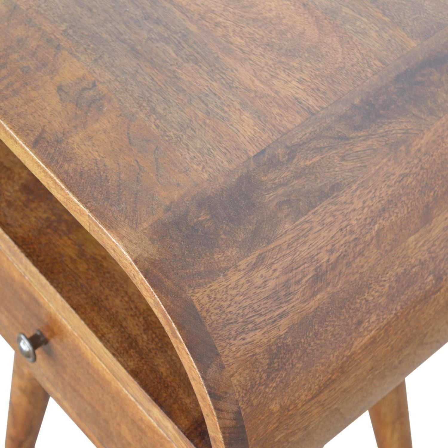 Circular Open Bedside Nightstand - The Sleep Loft - Online Mattress Showroom NYC