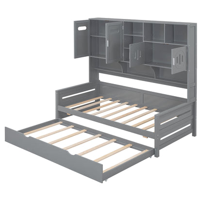 Daybed With All-In-One Cabinet And Shelf - The Sleep Loft - Online Mattress Showroom NYC