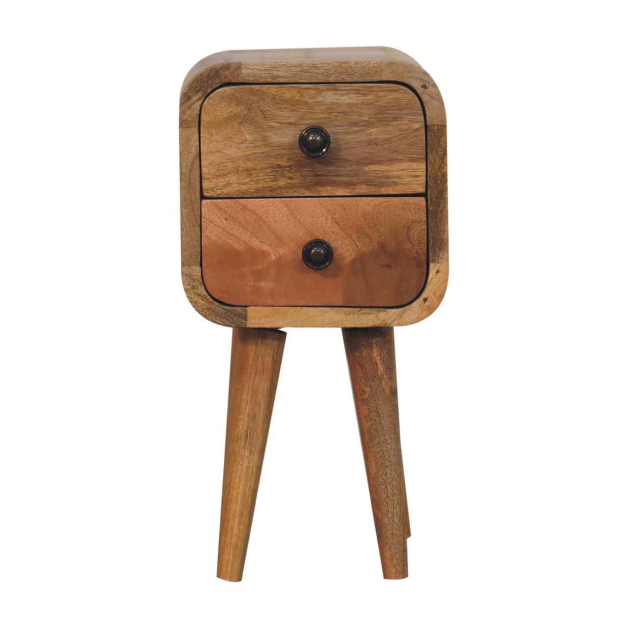 Curved Nightstand, - The Sleep Loft - Online Mattress Showroom NYC