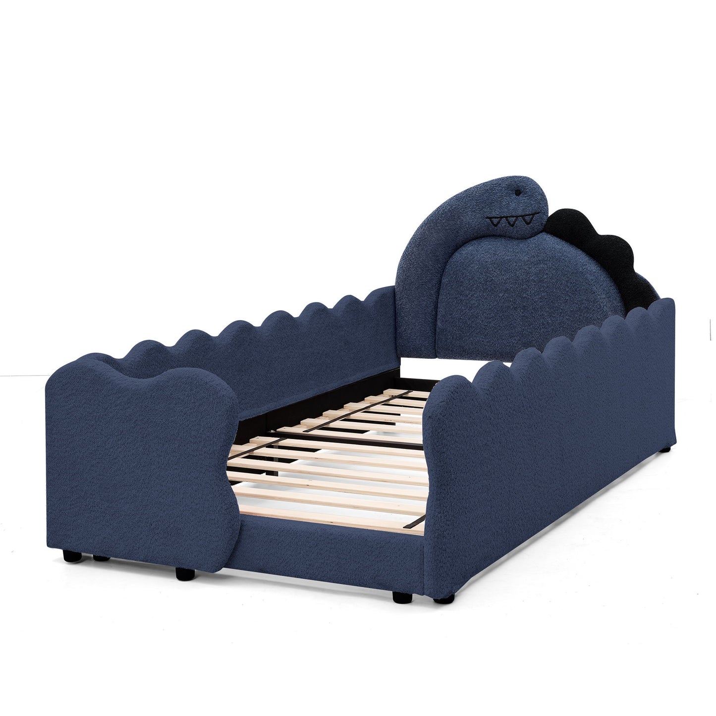 Cute Dinosaur Shaped Bed With Safety Guardrail, Toddler Frame - The Sleep Loft - Online Mattress Showroom NYC