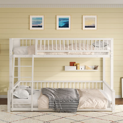 Bunk Bed Frame With Ladder And Safety Guardrails - The Sleep Loft - Online Mattress Showroom NYC