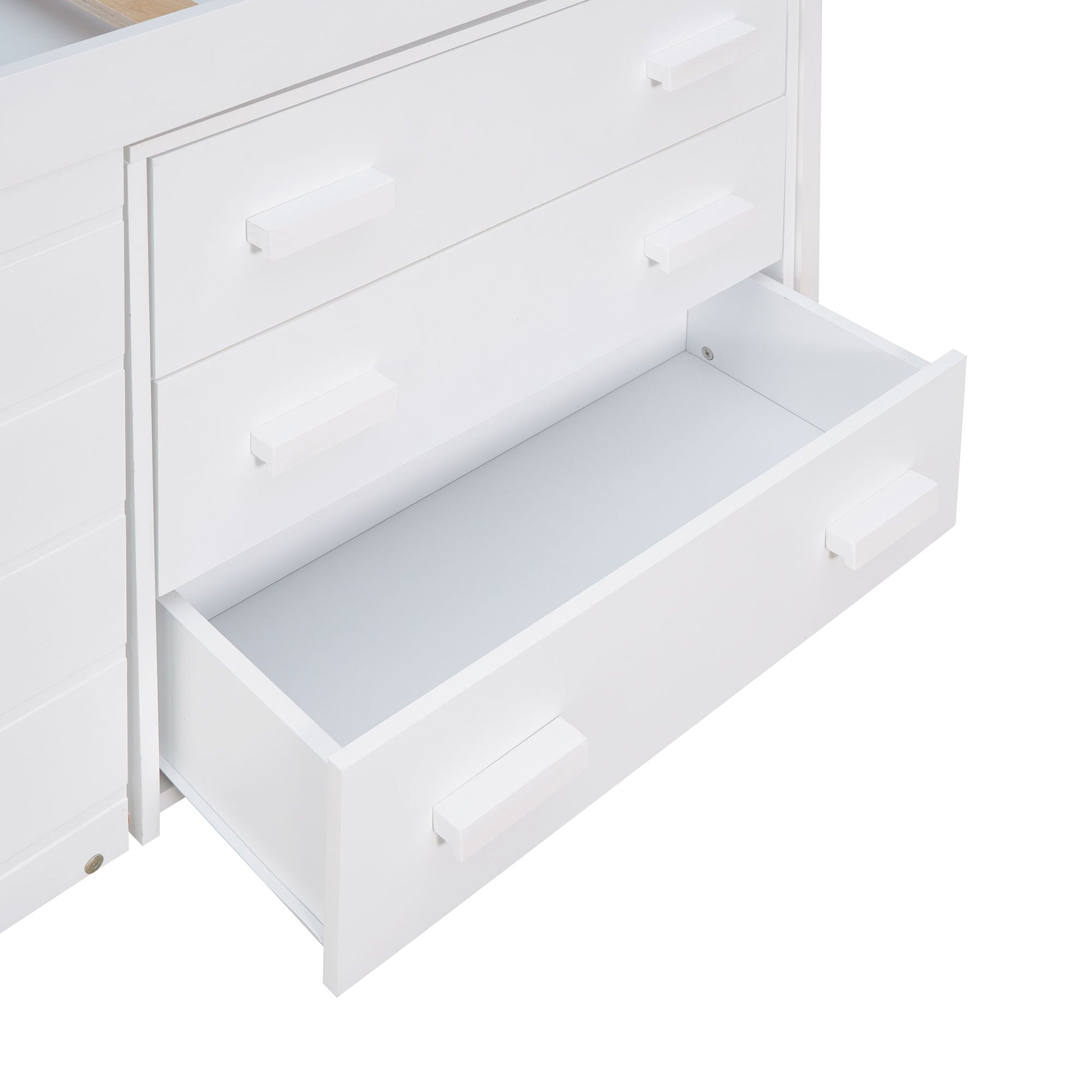 Loft Bed With Cabinet And Shelf - The Sleep Loft - Online Mattress Showroom NYC