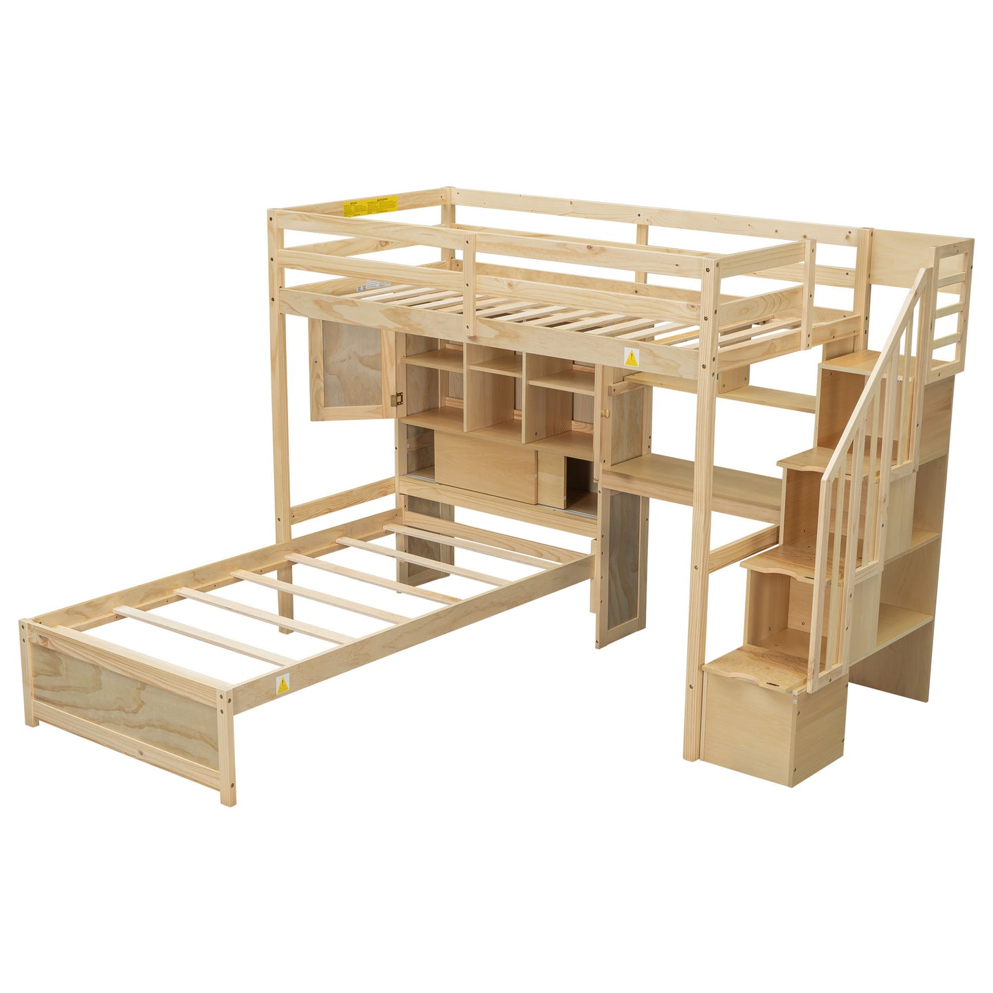Loft Bed With Built In Desk And Staircase - The Sleep Loft - Online Mattress Showroom NYC