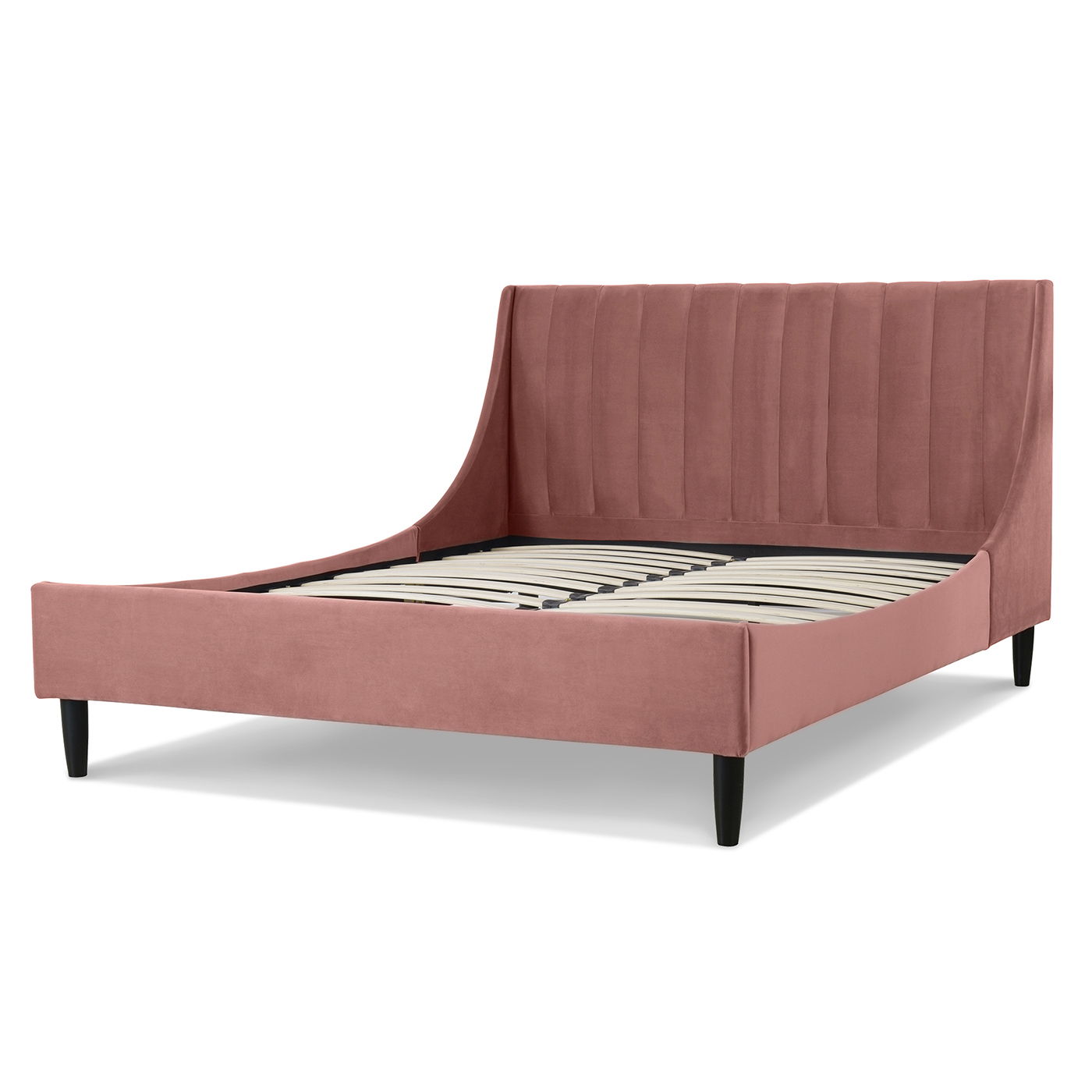 Aspen - Vertical Tufted Modern Headboard Platform Bed Set - The Sleep Loft - Online Mattress Showroom NYC