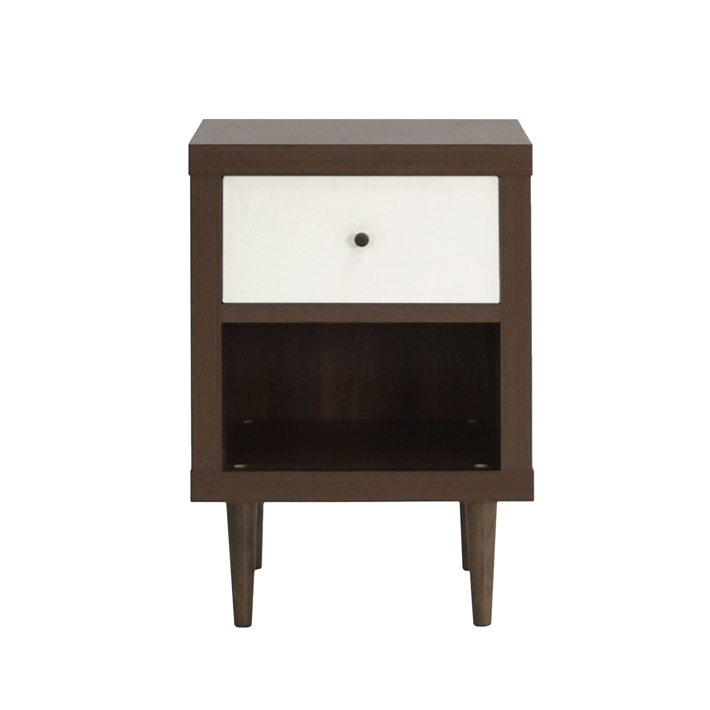 Nystrom - Single Drawer Nightstand - The Sleep Loft - Online Mattress Showroom NYC