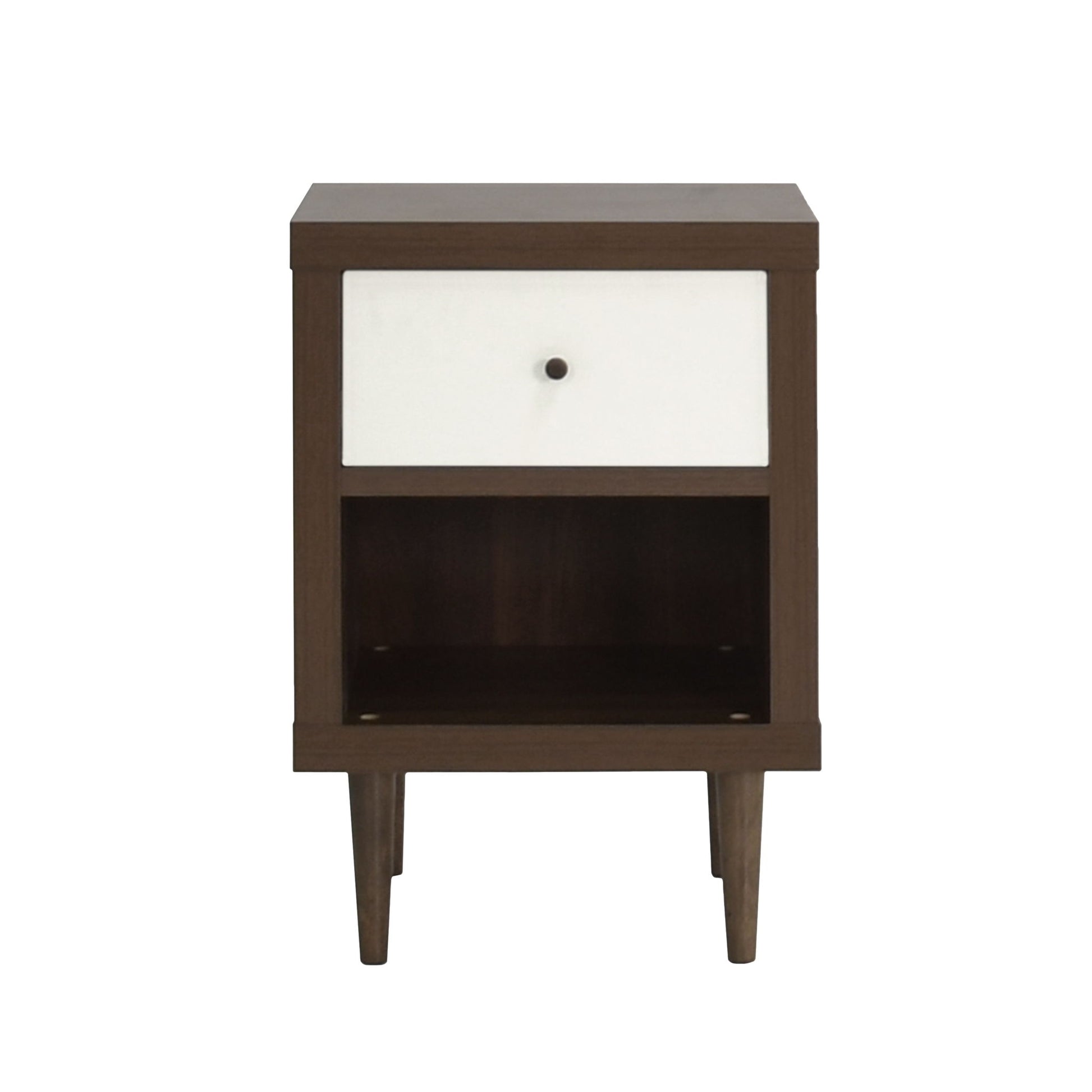 Nystrom - Single Drawer Nightstand - The Sleep Loft - Online Mattress Showroom NYC