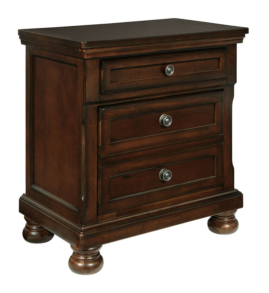 Porter - Two Drawer Night Stand - Dark Brown - The Sleep Loft - Online Mattress Showroom NYC